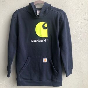 Carhartt Hooded Size Large Sweatshirt Navy